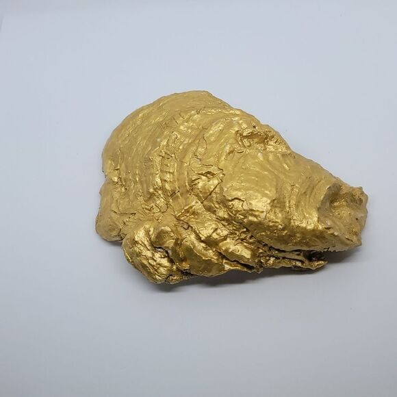 Flower / bee oystershell ring holder/ trinket tray - Picture 4 of 7